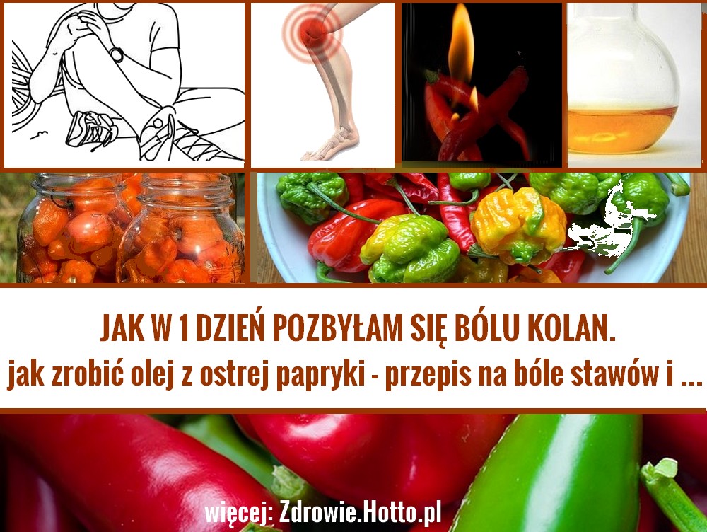 Jak W 1 Dzien Pozbylam Sie Bolu Kolana Olej Z Ostrej Papryki Habanero Na Reumatyzm Bole Stawow Miesni Raka Zdrowie Hotto Pl